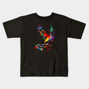 Psychedelic Record Player #2 Kids T-Shirt